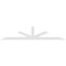 Ekena Millwork Saratoga Architectural Grade PVC Gable Bracket, 108"W x 22 1/2"H x 4"D x 4"F, 5/12 Pitch GBP108X23X0404SAR00 - alternate 2